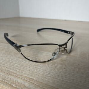 B&L Ray-Ban RB3101 W2968 Sunglasses Wrap Frames Only Gunmetal READ Vintage Italy